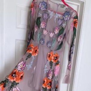 Beautiful tulle dress with flowers